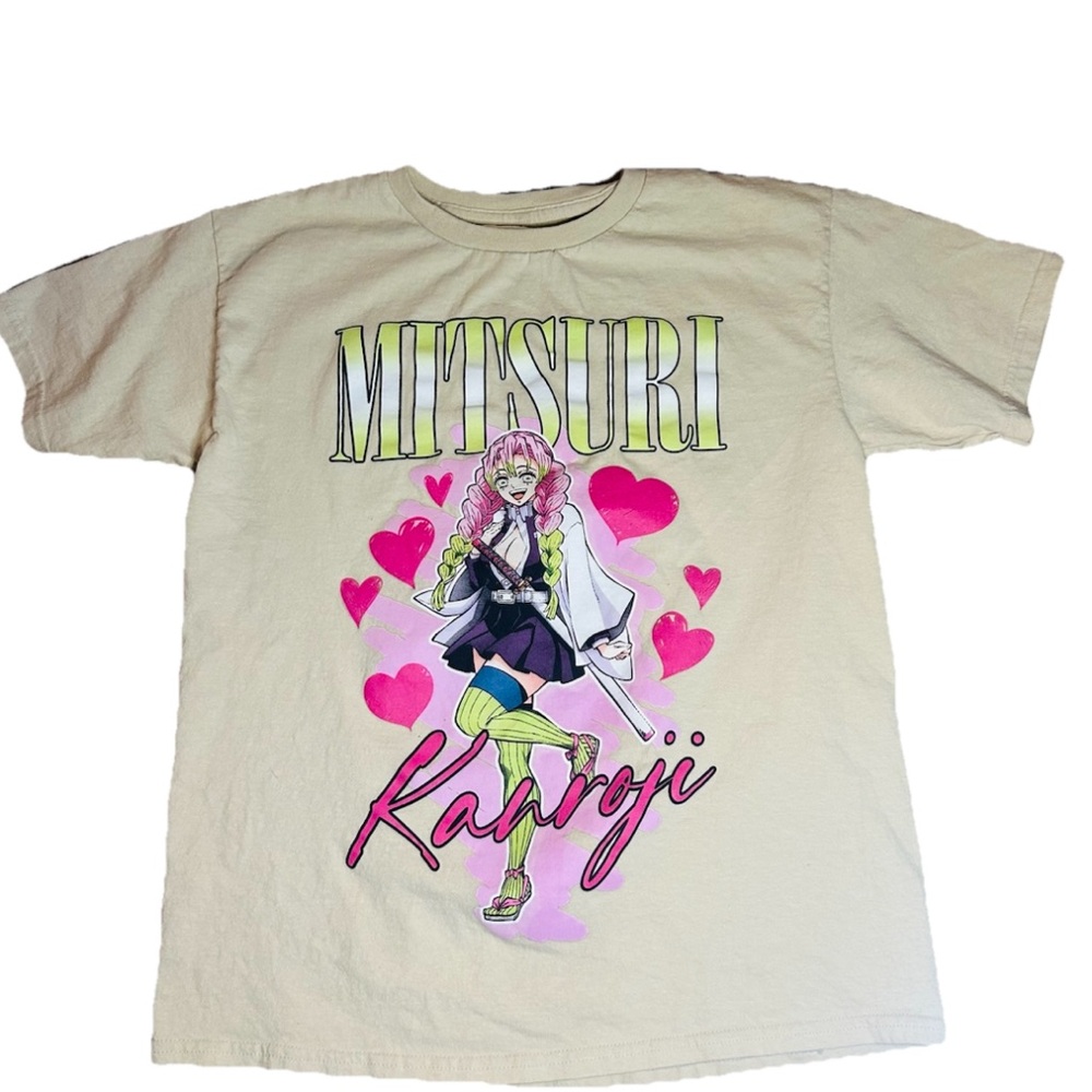 Demon Slayer Cream Graphic Tee -Size Small